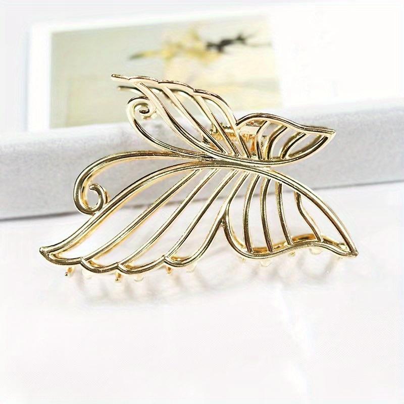 1pc Hollow Butterfly Claw Clip Metal Claw Clips Vintage Shark Clip For Ponytail Holder Elegant Jaw Clip Women Female Hair Clips
