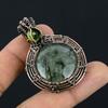 Prehnite Jewelry, 999 Copper Wire Wrapped Pendant Handmade Gemstone Jewelry, Gifts For Wife Brand New Pendant