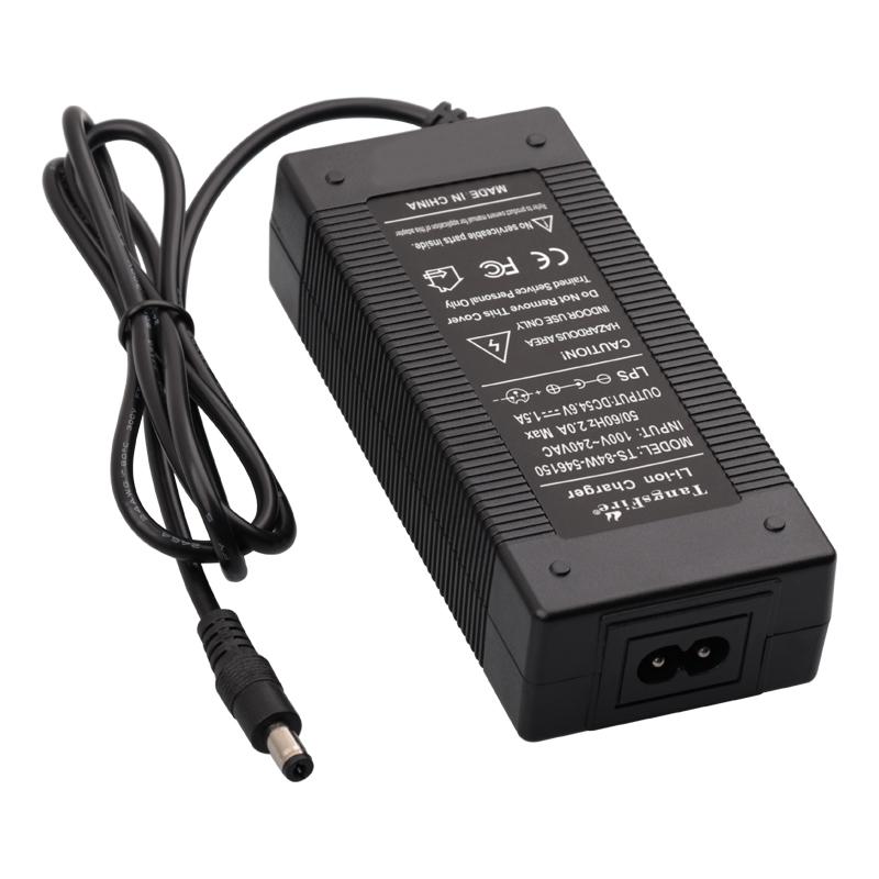 54.6V 1.5A Smart Lithium Battery Charger 13S For 48V Electric Scooter Bike Li-ion Battery Pack Charger DC High Quality Connector
