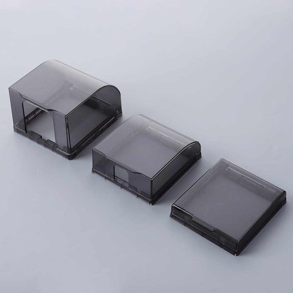 86 Type Waterproof Box Electric Plug Cover Self-Adhesive Wall Socket Bathroom Wall Switch Protection Cover Socket