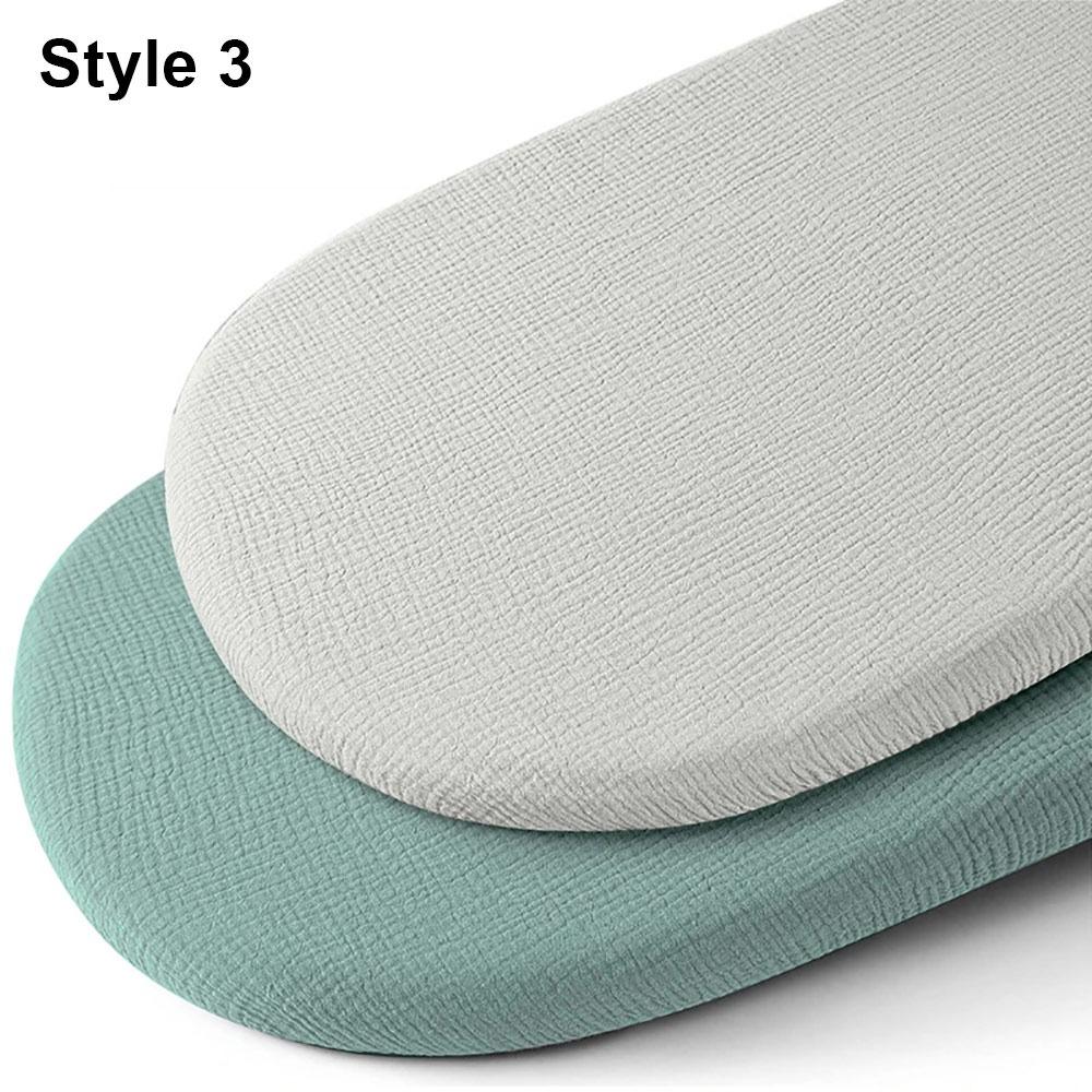 2Pcs/Set Durable Solid Baby Fitted Sheet Breathable Printed Crib Fitted Sheets Cotton Newborn Changing Pad Cover