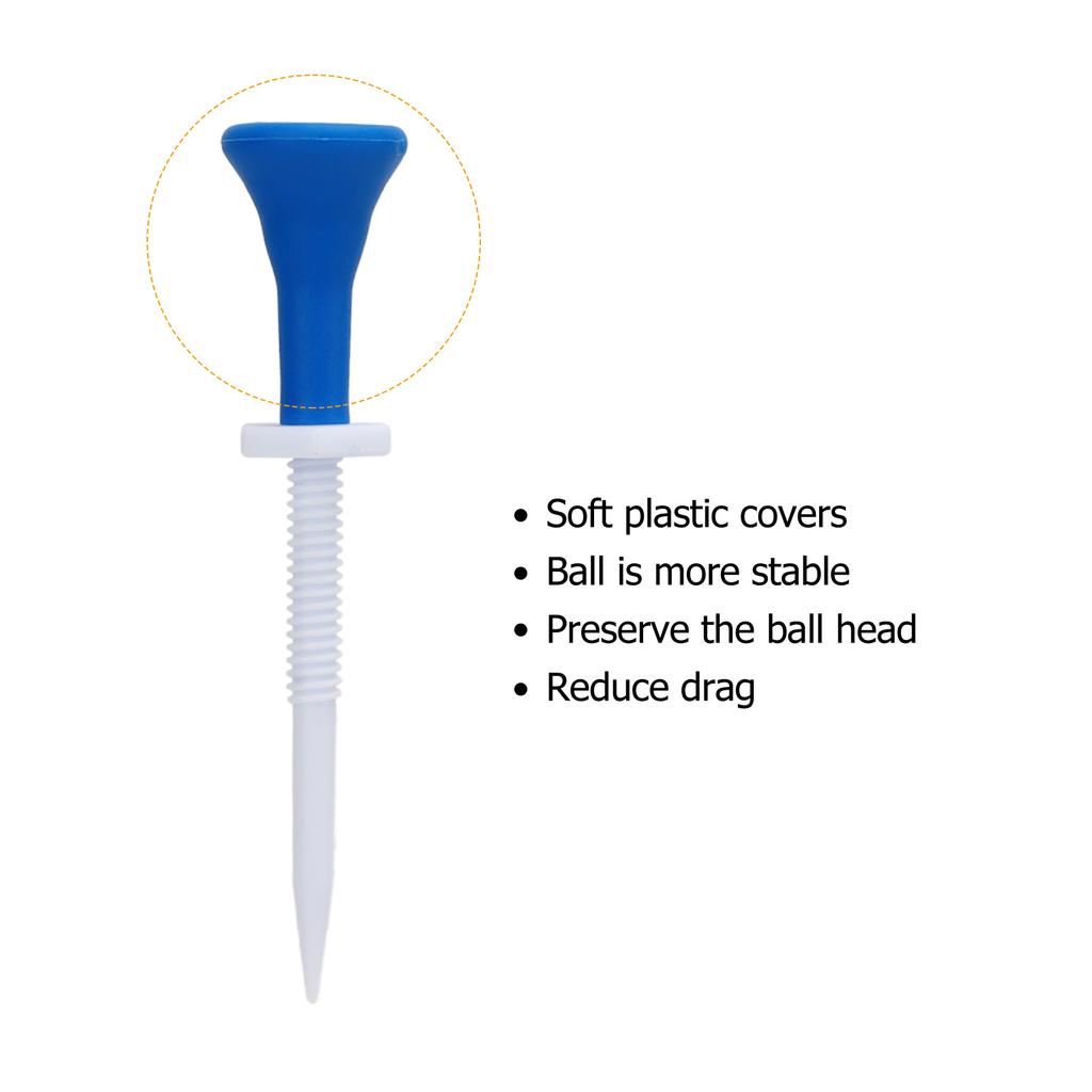 5 PCS Golf Tees Adjustable Plastic Golf Tees Pack Reduce Friction Golf Training Supplies