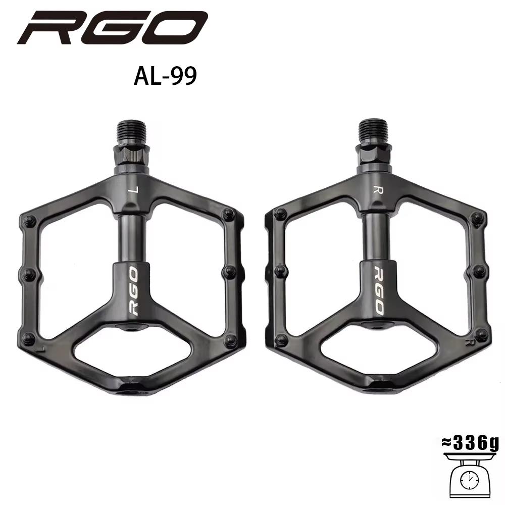 RGO Aluminum Alloy Bicycle Pedal Sealing Bearing Ultra Light Anti slip Mountain Bicycle BMX Road Bicycle Pedal bike Accessories 6