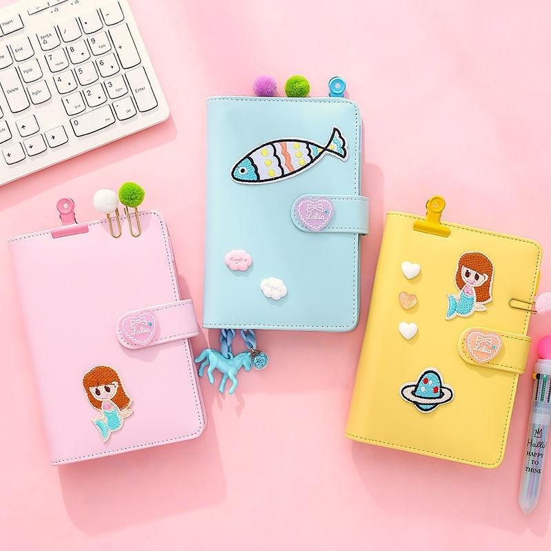 Fairy Instagram Style Hand Account Book Set Cute Macaron Color Girlish Notebook Journal with Stickers and Decorative Accessories Perfect Gift for Girl