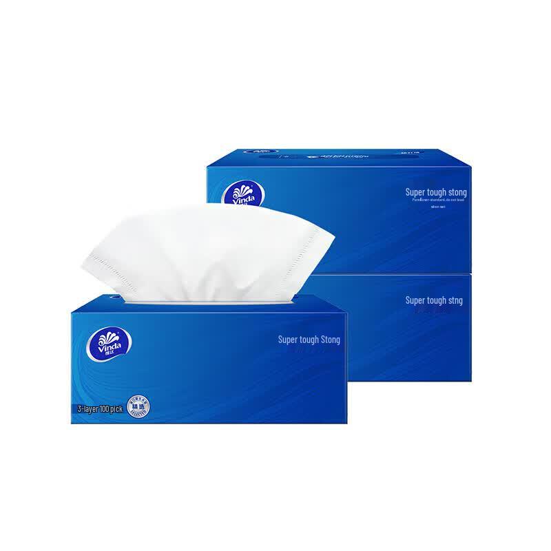 Vinda Super Tough 3-Ply Facial Tissues