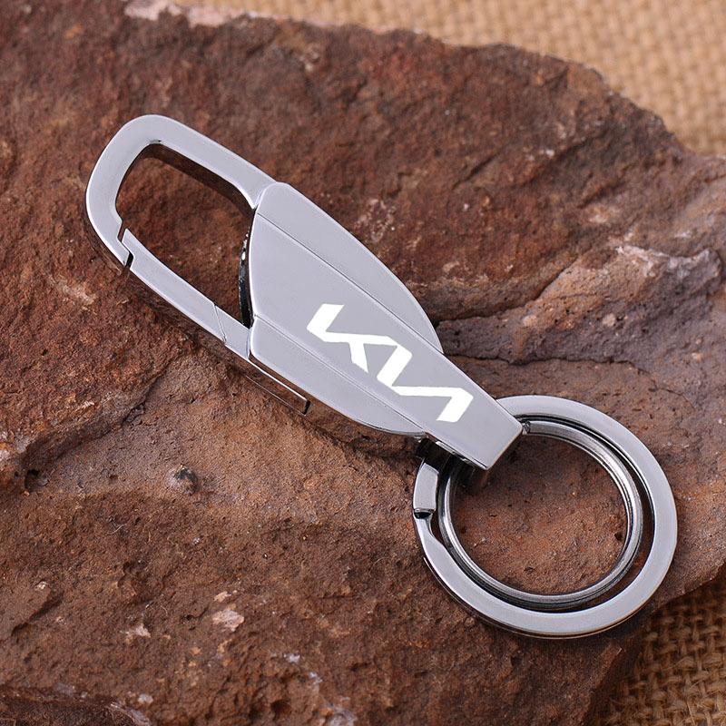 RYQW7 Accessories Motorcycle Keyring Metal Keychain For Kia Rio Soul Cerato Soent Sportage Picanto K5