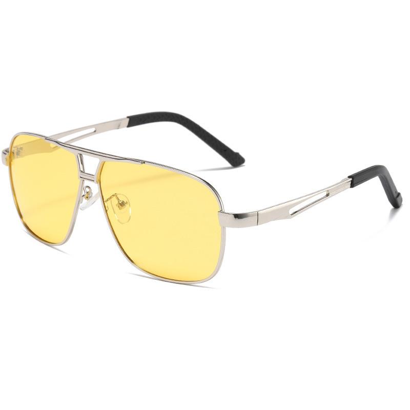 New Men'S Sunglasses Men Photochromic Metal Sun Glasses Driving Fishing Outdoors Day Night Eyewear Uv400