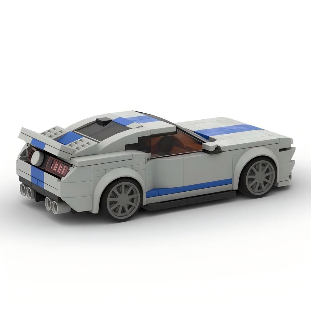 Compatible With Building Blocks MOC-117705 Volt Yema Shelby GT500 Car Model Ornaments Small Particle Gifts