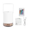 Portable LED Night Light, RGB Touch Control Lamp, 1800mAh Rechargeable Nightlight, Remote Control, 6 Dimming Levels, 1
