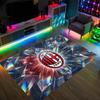 AC Milan Design Crystal Velvet Carpet Cozy Non?Slip Printed Rug For Bedroom Living Room Entrance