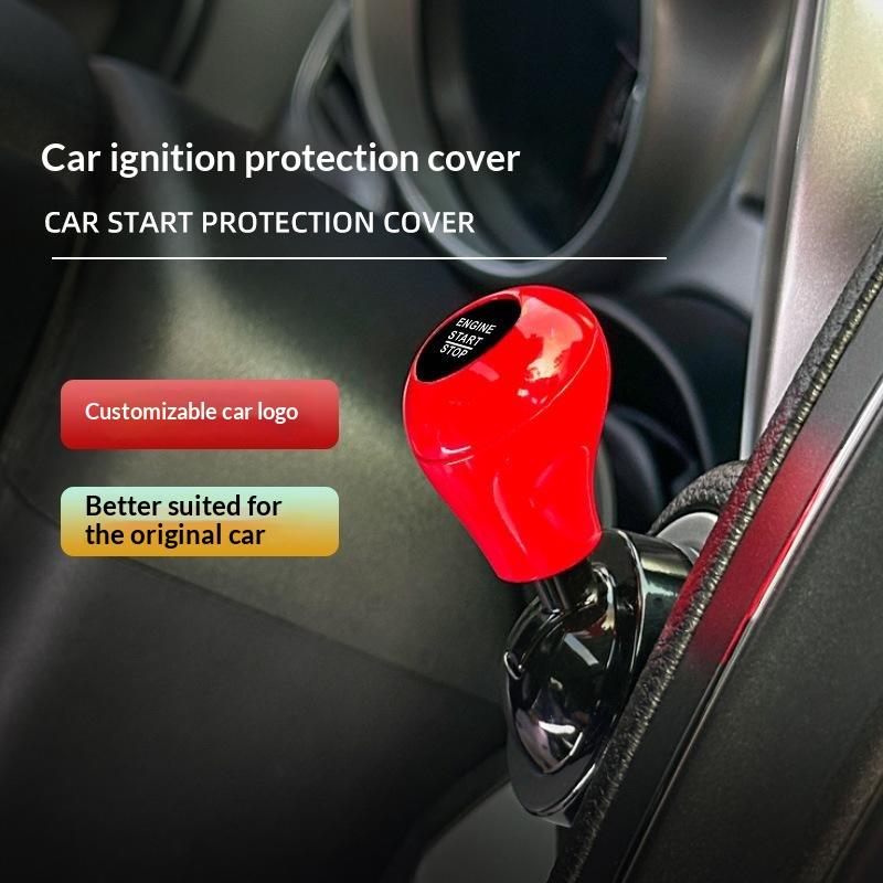 Metal Car One Button Start Lever Decor Cover Universal Push Start Switch Rocker Styling Trim For Vehicle Interior Modification