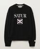 Seteo Classic Logo Sweatshirt Black Pink