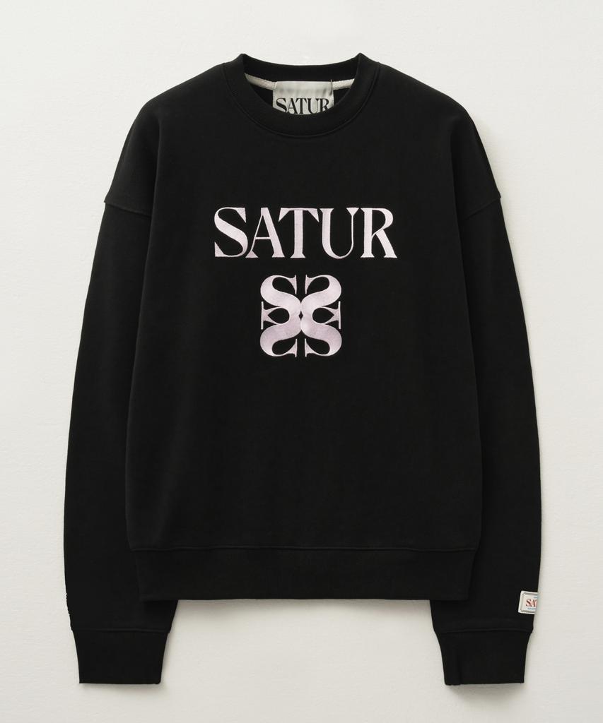 Seteo Classic Logo Sweatshirt Black Pink