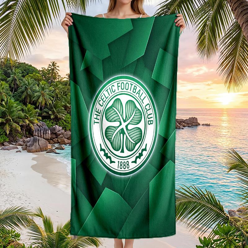 Asciugamano da Spiaggia Celtic FC Asciugatura Rapida Microfibra Assorbente Portatile da Viaggio Asciugamano da Nuoto