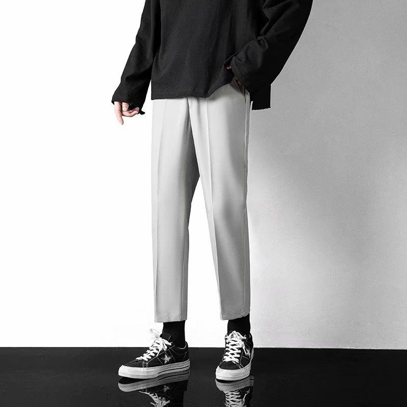 IELGY Kleine Hose Herren gerade lose Sommer dünne Eis Seide Casual koreanischen Stil Männer