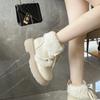 Snow boots new autumn and winter thick-soled piled thickened warm large cotton shoes Martin boots integrated fur
