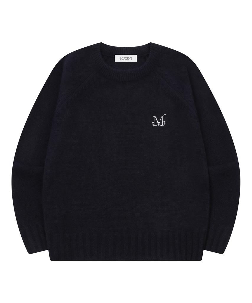 Mucent Monet Raglan Round Neck Knit (4 Colors)
