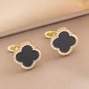 Four-leaf Clover Spring Earrings New Arrival Earrings Elegantclassy Women's Earrings