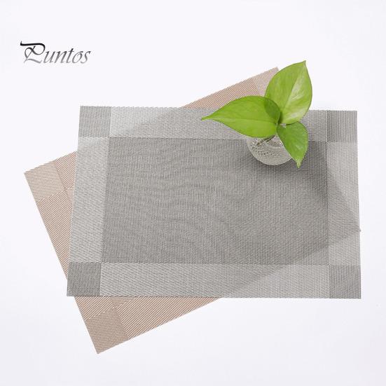 Woven Vinyl Placemat Heat-Resistant PVC Placemat Non-Slip Washable Table Mat Protects Table from Burns Stains Dining Mats for Home Restaurant Bar