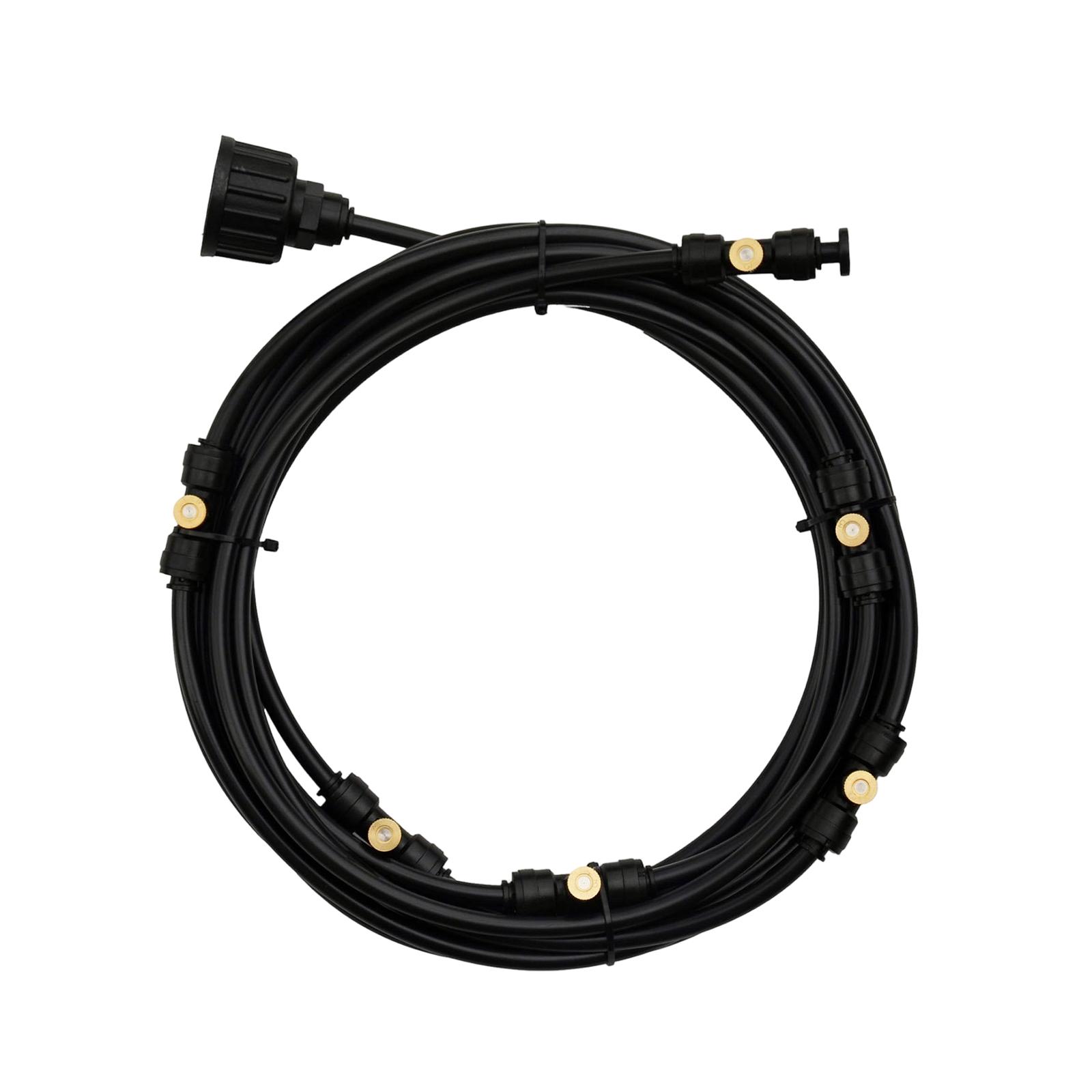 Outdoor Cooling Mist System 23 Meter 75FT Garden Patio Misting Hose with Brass Nozzles and Connector for Evaporative Cooling One Size