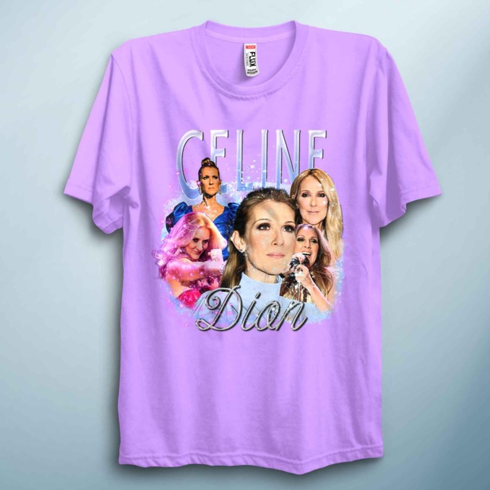Vintage Pop T Shirt Retro Singer Celin Paris Graphic Concert Tee 90s Unisex