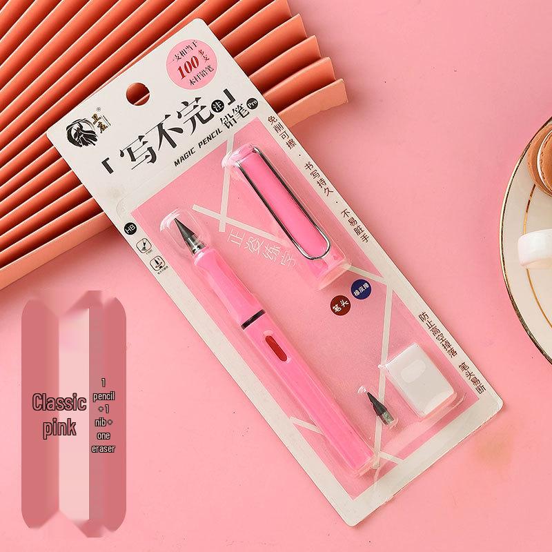 Eternal Black Pencil: Everlasting HB Pencil - No Ink, No Sharpening, Durable Writing & Drawing.