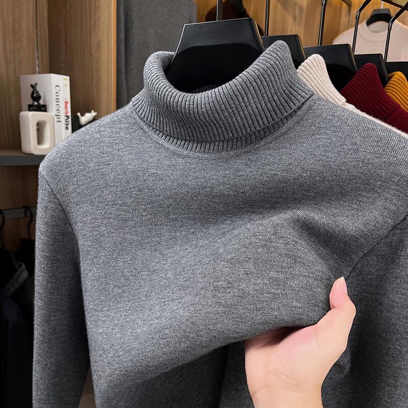 Men's Thickened Plush-Lined Turtleneck Sweater YTMTST6871