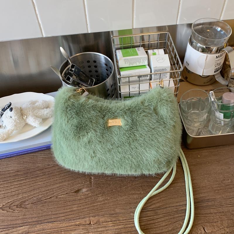Autumn and winter fashion plush handbag bag women's versatile foreign style plush shoulder crossbody hair bag