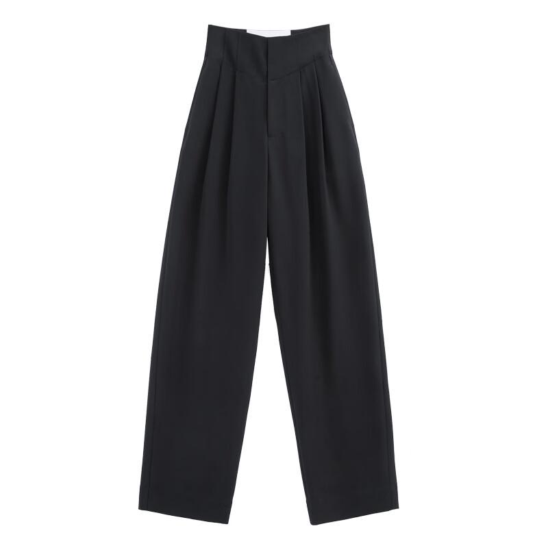 FAESSLIN Women's High-Waist Wide-Leg Commuter Trousers