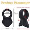 Reusable Penis Ring Scrotum Bondage Cock Ring Sex Toys for Men Chastity Cage Testicle Bondage Lock Ring Adult Sex Product Shop