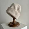 Mary Korean High-quality Wool Big Head Circumference High Elastic Wool Hat, Women's Autumn and Winter Face Small Knitted Hat