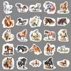 50 Ink Wash Horse Graffiti Stickers: Creative Chinese Animal Design for Phone Case, Water Bottle, Notebook