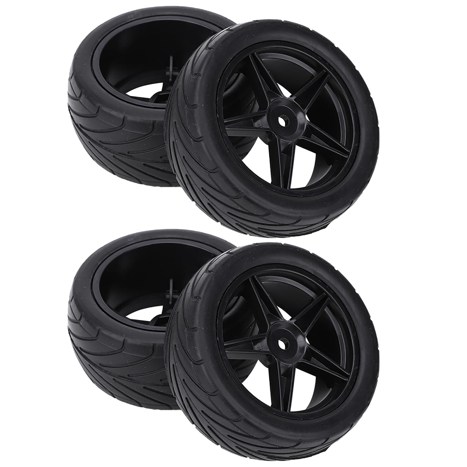 

1 10 RC Car Universal Tyre Tires Accessory Modification Part Replacement 85mm чорний