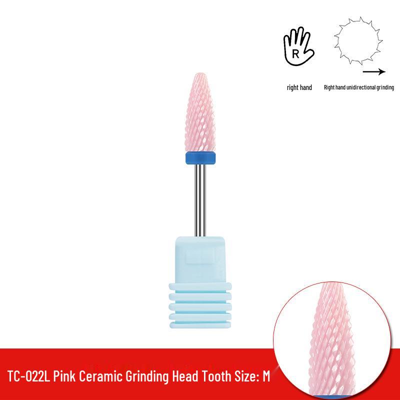 Single Bullet-Shaped Ceramic Nail Grinding Head 2.35