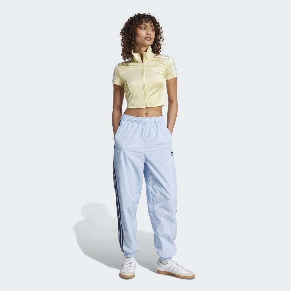 AdidaS Women S Adicolor Short Sleeve Track Top Slim Fit Crop  Jc6367 