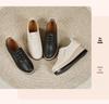 Women's Thick-Soled Leather Platform Shoes: Versatile, Slimming, Lightweight, Soft-Soled, Height-Boosting for Autumn/Winter 2025