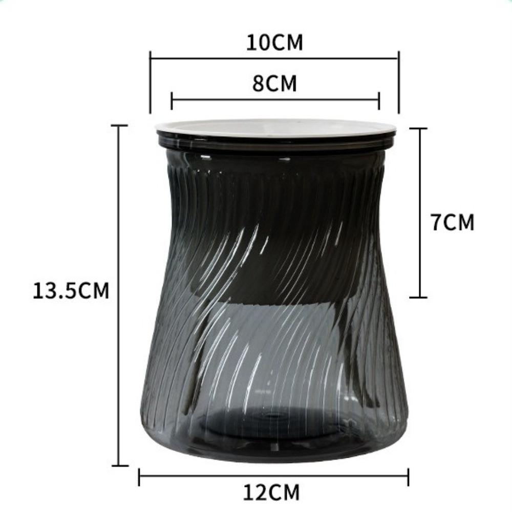 

Fashion Self Watering Hydroponic Plants Pot Plastic Transparent Flowerpot Removable Mini Succulent Planter Tabletop Vase серый