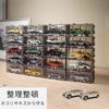 GUNSEED Tomica Case, Tomica Storage, Wall-Mounted Miniature Car Case (Holds 10/40 Cars/Resin), Wall-Mountable, Freely Combinable, No Corners (Black (4