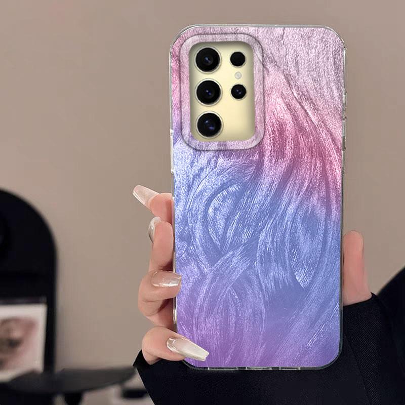 

Чехол для Samsung Galaxy A56 S24 S25 Plus Ultra A15 A25 A55 A35 A16 A26 A36 Чехол для телефона Градиентный цвет Розовая бабочка TPU Бампер Samsung S25 Ultra белый