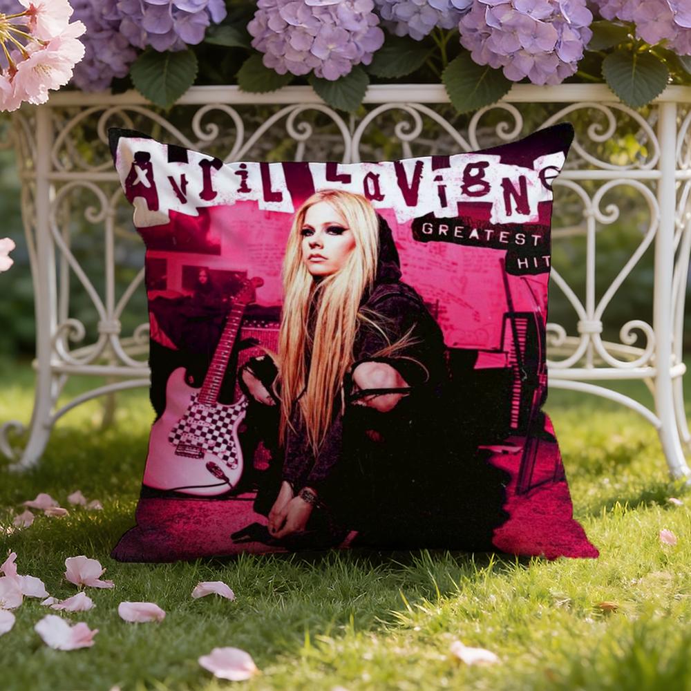 A-Avril R-Ramona Lavigne Cushion Cover Home & Car Dual-Scene Pillow Cover: Reversible for Premium Comfort