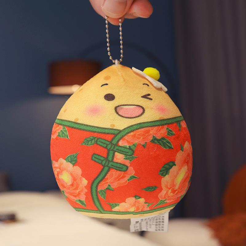 

Potato Small Plush Toy Doll Action Figure Throw Pillow Hanging Pendant Toys 12cm/4.72in оранжевый