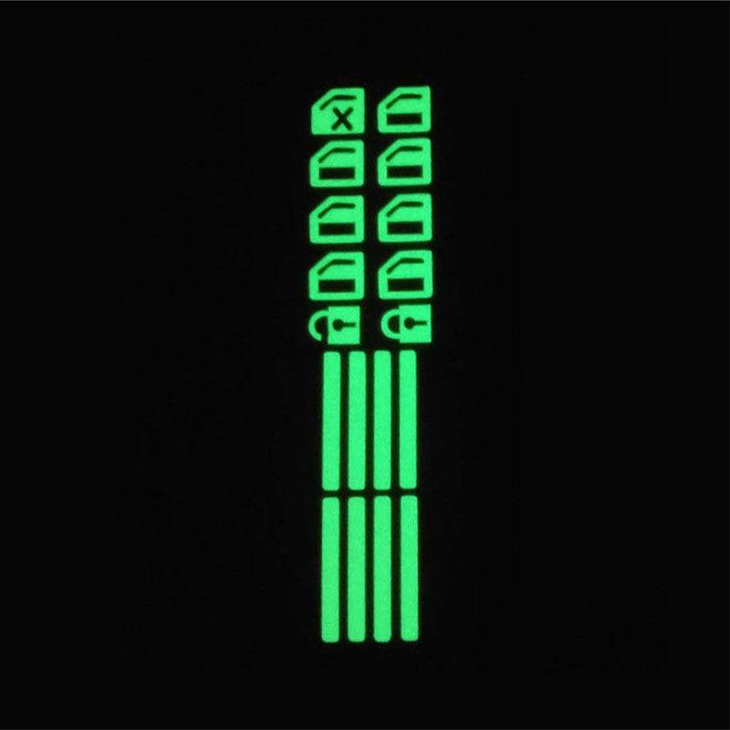 3Color Car Luminous Door Window Lift Button Stickers Night Safety Switch Car Styling  Auto Interior Decoration Accessories