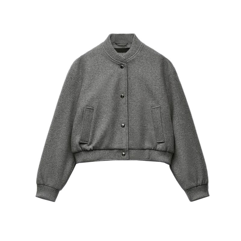 Spring Fashion Style Casual Easiest for Match round Neck Long Sleeves Short Soft Pilot Jacket Outwear 3046272