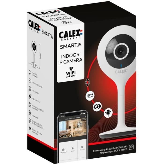 Caméra d'intérieur - calex - 1080 p - full hd - vision nocturne