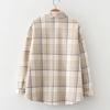 Navava Women Thick Fleece Check Long Sleeve Shirt Nb2386