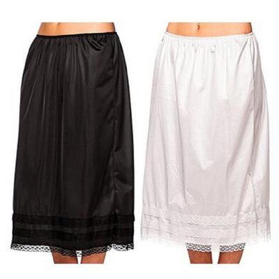 Pure Color Pleated Lace Midi Skirt - Sweet and Casual