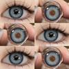 Eyeshare Colorful Contact Lens 2pcs Wusu Series Brown Lens Black Beauty Pupils Natural Look Yearly Contacts