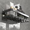 Aluminum Bathroom Storage Shelves Wall Mount Shower Shelf Multi-function Shower Organizer  Bathroom
