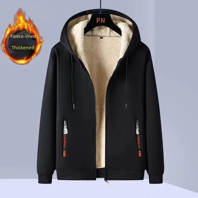 Herren Winter Lammfell Sportjacke und Hosen Set