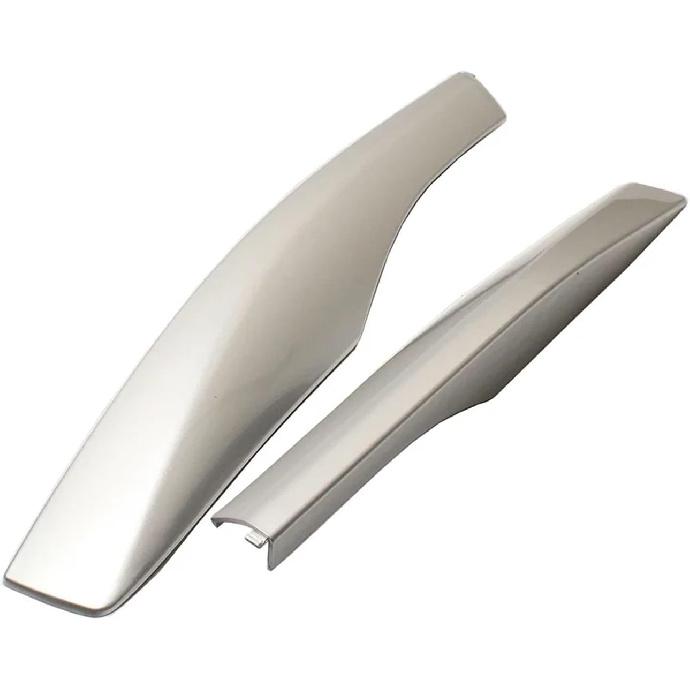 Sliver Top Side Roof Luggage Cargo Rack Rail End Cover Cap Shell Trim Compatible for Lexus RX350 RX450h 2010-2015 Accessories Car Styling